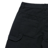 25SS ジッパーディテールデニムショートパンツ ブラック