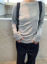 シセル ラウンド ロングスリーブ Tシャツ