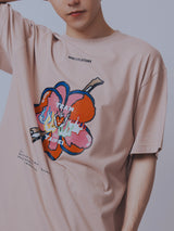 "See You in Paris" フラワーTシャツ(Pink)