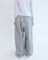 Stud underwear sweatpants - Gray