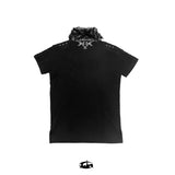 "BBY TECHBOI"ファーブラックポロTシャツ