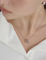26SS★ Iceblock Silver Necklace