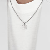 Men's Necklace Circle Pendant Simple Design_CLEF CIRCLE B NEC