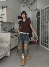 Rita Damage Maxi Bermuda Pants