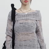Lucia see-through knitwear