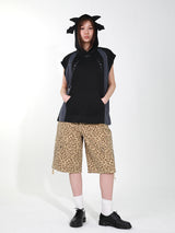 DEVIL HOODIE VEST (BLACK)
