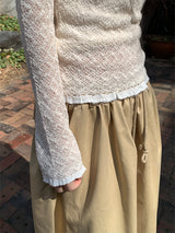 LACE KNIT LONG SLEEVE (2C)