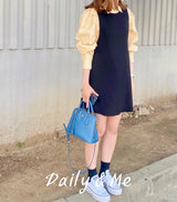 Mini sleeveless dress(onecolor)