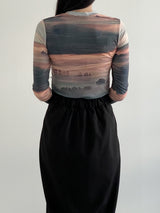 Sunset printing crop T 