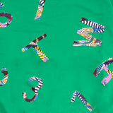 エスニックフラワーロゴクロップ半袖 MTM Tシャツ(UNISEX)_SYS5TS03GN