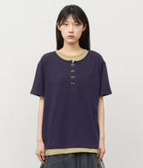 Kenz Buckle Layered Top