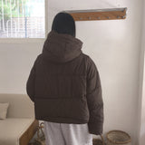 Bubbling Wellon Short Hooded Padded Jacket