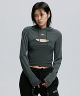 SYMBOL BOLERO HOODIE SET-UP_CH