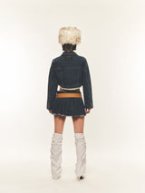 CROP DENIM JACKET (FOR UNISEX)