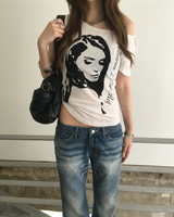 mysteric crop hoodie