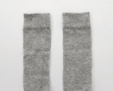 Tijou ribbed see-through long knee socks
