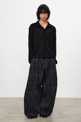 Woven Textured Long Sleeve Shirt