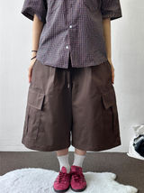Vendor Print Tattoo Balloon Cotton Bermuda 4 Color
