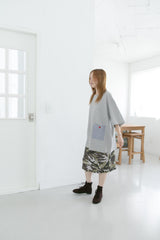 apple button check pocket top(2colors)