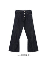 Used Raw Structure Denim