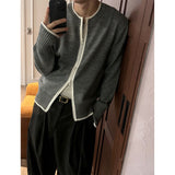 [F/W] Line pinger holl knit zip up(3color)