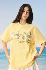 グアバパッチエンブロイダリーカップルTシャツ
