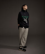 W BLUEBIRD HALF ZIP-UP SWEATSHIRT NAVY
