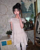 (2color) Ruffle Lace Flower Slim Pants [Ethnic Belt Set]