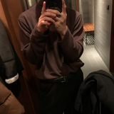 アーバンソリッドレーダータートルネック長袖Tシャツ