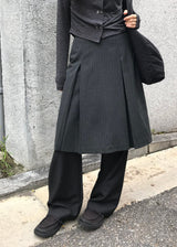 ストライプアーバンスカートパンツ