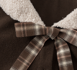 Elin Fur Collar Ribbon Cardigan