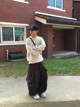Leak Cotton Big Cargo Pants 3C