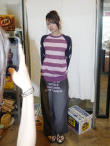 WASHED WIDE SWEATPANTS CHARCOAL