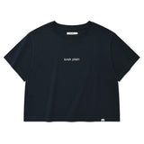 KIRSH プレーンワーディングポイントTシャツ【ダークネイビー】