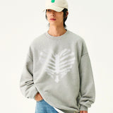 [UNISEX] ボーンハートドットシルエットマントゥマン