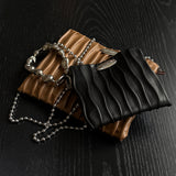 パド ペブル ウォレット (Black, Brown)