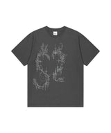 HEART TATTOO TEE_CHARCOAL