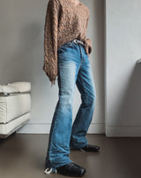 25FW★ [LANARCH] Frayline Bootcut Denim