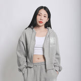 クリサンセマムフーディージップアップ (GREY)