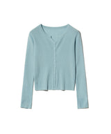 85-VIVAJ014 Light Crop Knitwear Cardigan 6color