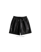 [S/S] レザーバンディングハーフパンツ(4color)