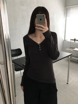 リブ付きバートンTシャツ (3 colors)