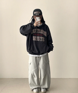 ノアダイアゴナルインシジョンカーゴヘムストリングワイドパンツ