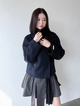  DOUBLE BUTTON WOOL COAT