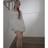 OVERLOCK DRESS-WHITE