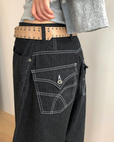 Fame Bohemian Studded Leather Belt