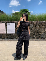 [MADE] Cunpose Unbalanced Off-Shoulder T-shirt