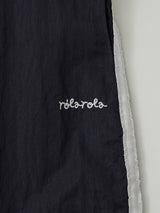 STRING FRILL TRACK PANTS NAVY
