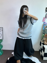SNOW WING BALLOON GLEECE LONG PANTS 🤍🖤🧸3COLOR