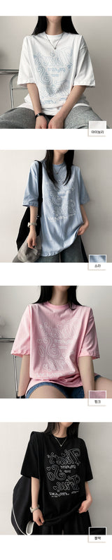 チューイーイラストショートスリーブTシャツ